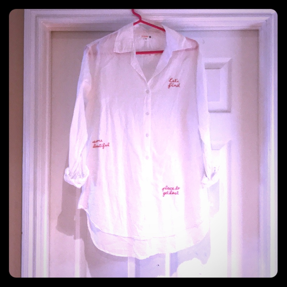 Sundry Embroidered Tunic Shirt